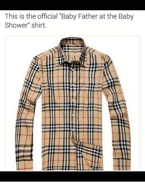 burberry shirt meme|burberry shirt baby shower.